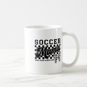Caneca De Café Mãe de Futebol Louca Orgulhosa Sempre Alta Xadrez 