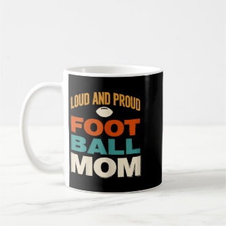 Caneca De Café Mãe de Futebol Orgulhosa e Alta Presente Vintage p