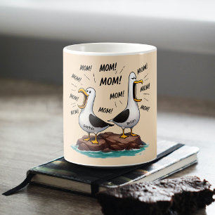 Caneca De Café Mãe de Gaivota Engraçado Personalizado