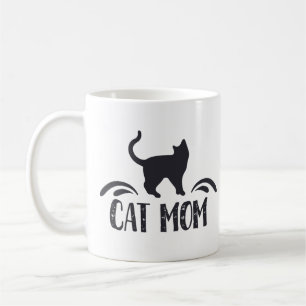 Caneca De Café Mãe de Gatinho Fofo Gata Louca por Gatos