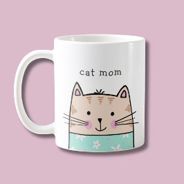 Caneca De Café Mãe de gato