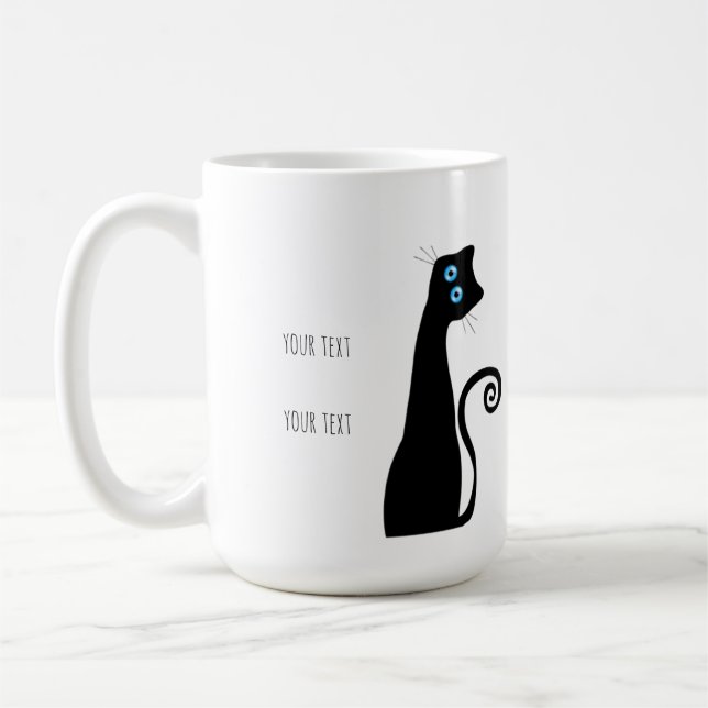 Caneca de Café Mãe de Gato - Presente de Aniversár (Esquerda)