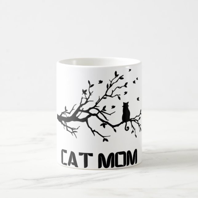 Caneca De Café "Mãe de Gato Puramente Orgulhosa (Centro)