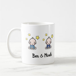 Caneca De Café Mãe De Gêmeos Presente, Nova Mamãe, Gêmeos, Amor,