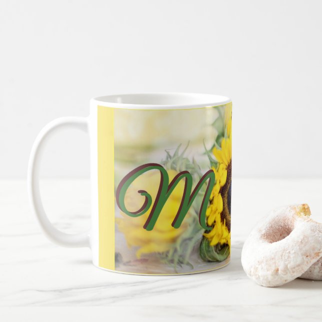 Caneca De Café Mãe de girassol (Com Donut)