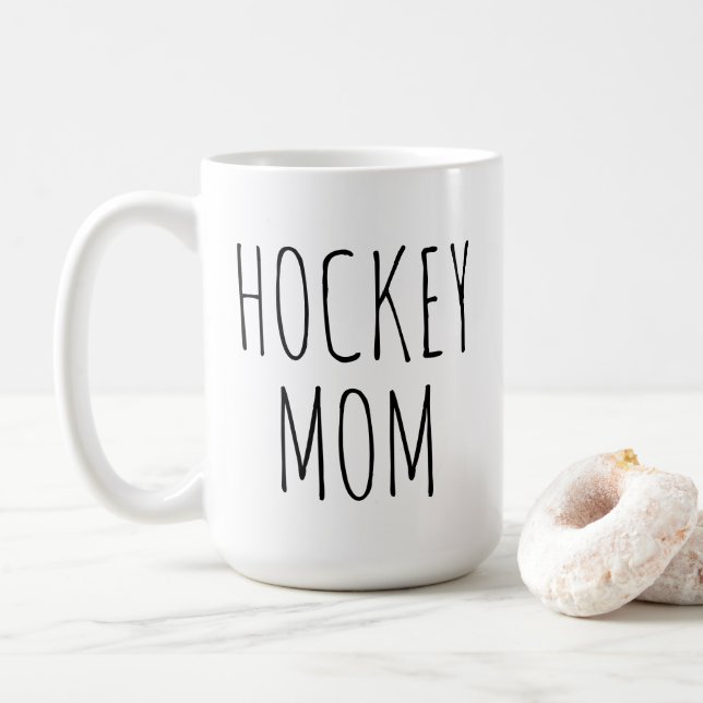 Caneca De Café Mãe de Hockey (Com Donut)