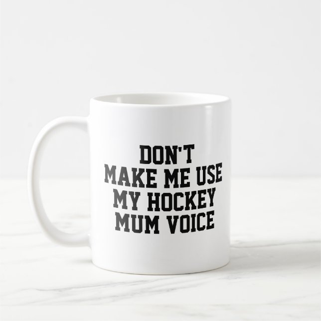 Caneca De Café Mãe de hóquei - Presente Mug | Engraçado Citação d (Esquerda)