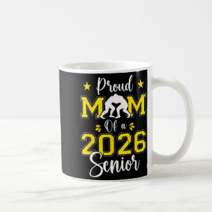 Caneca De Café Mãe de Luta Livre Sênior 2026 Mãe Sênior Turma de 