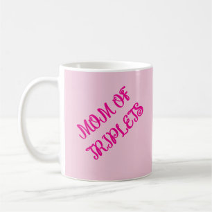 Caneca De Café Mãe De Meninas Triplet, Presente Motivacional, Ros