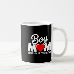 Caneca De Café Mãe de menino do filho até o pôr do sol dia das mã