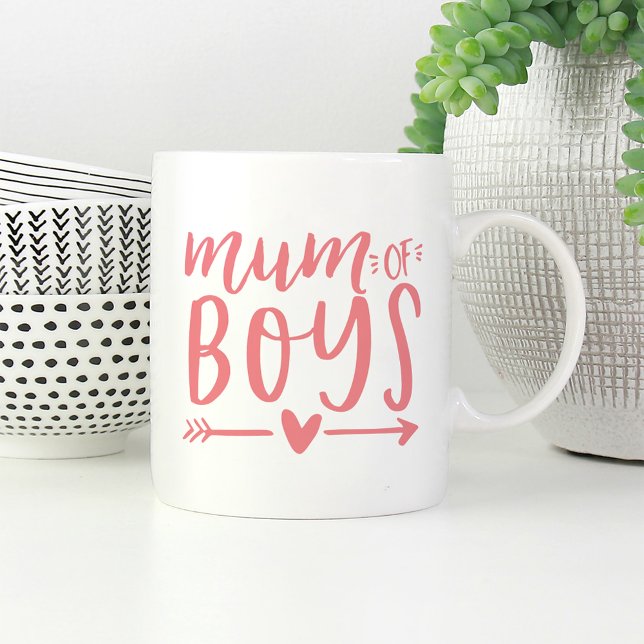 Caneca De Café Mãe de Meninos (Criador carregado)