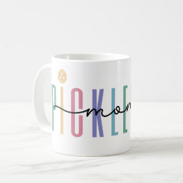 Caneca De Café Mãe de Pickleball Colorida