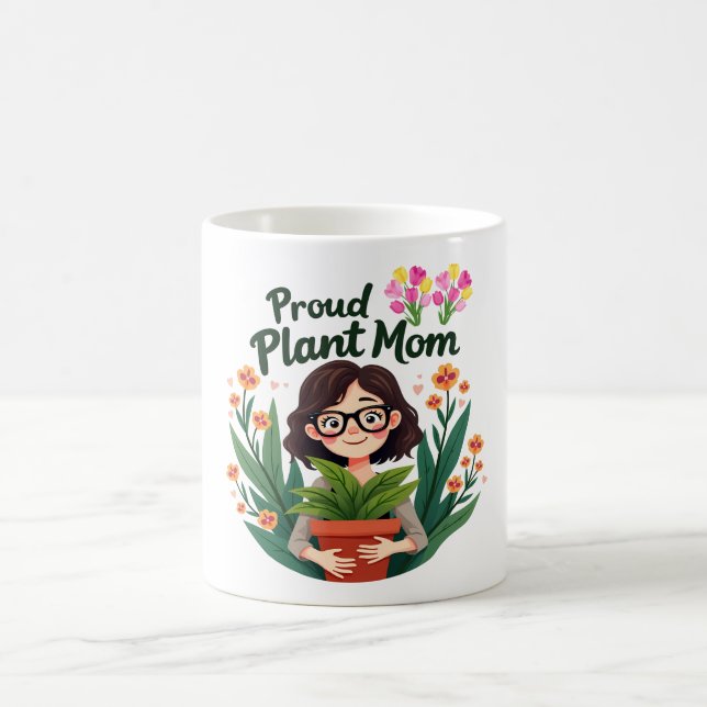 Caneca De Café Mãe de Planta Orgulhosa (Centro)