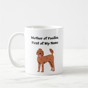 Caneca De Café Mãe de Poodles, Primeiro Meu Nome