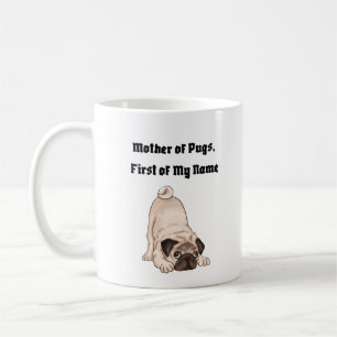 Caneca De Café Mãe de Pugs, Primeiro do Meu Nome