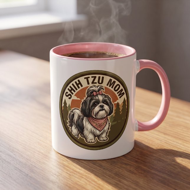 Caneca de Café Mãe de Shih Tzu | Presente para Mãe (Criador carregado)