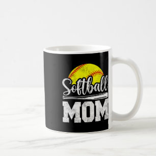 Caneca De Café Mãe de Softball Jogadora de Softball Dia de Jogo D