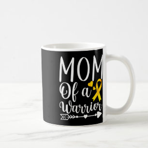 Caneca De Café Mãe de um Guerreiro Apoio à Conscientização do Cân