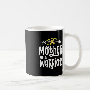 Caneca De Café Mãe De Um Guerreiro Dotado Cancer De Infância A