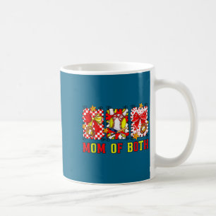 Caneca De Café Mãe descolada de ambos beisebol softball mamãe mam