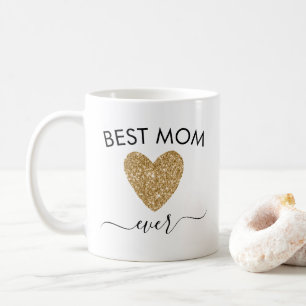 Caneca De Café Mãe Dia de as mães Presente A Melhor Mãe Dourad