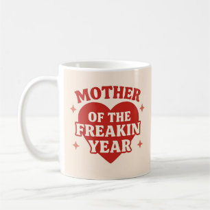 Caneca De Café Mãe do Ano Freakin