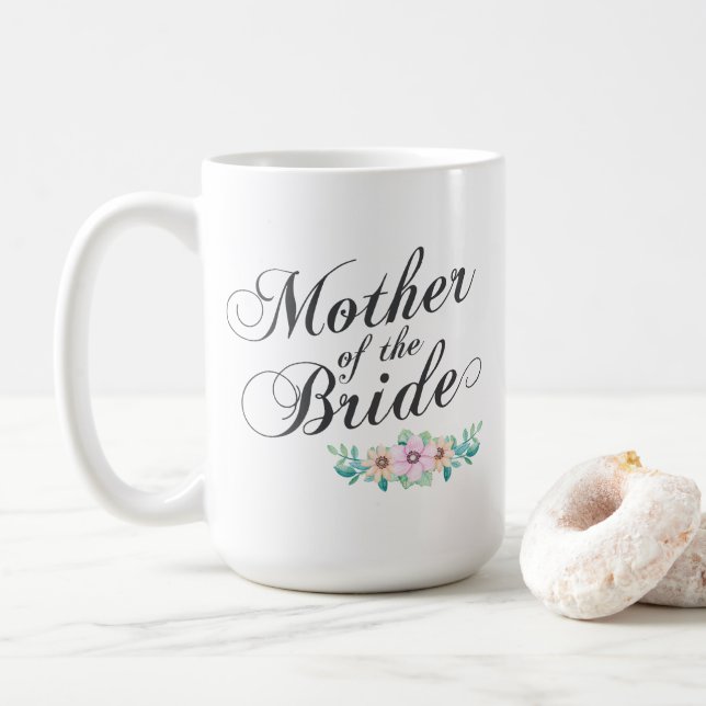 Caneca De Café Mãe do Casamento da Noiva | Mug Clássico (Com Donut)