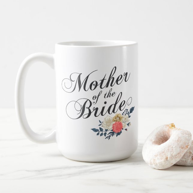 Caneca De Café Mãe do Casamento da Noiva | Mug Clássico (Com Donut)