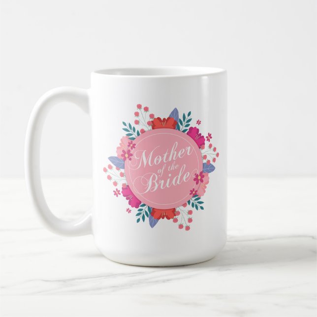 Caneca De Café Mãe do Casamento da Noiva | Mug Clássico (Esquerda)