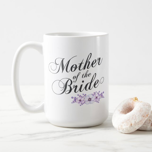 Caneca De Café Mãe do Casamento da Noiva | Mug Clássico (Com Donut)