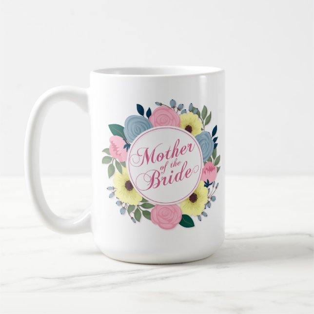 Caneca De Café Mãe do Casamento da Noiva | Mug Clássico (Esquerda)