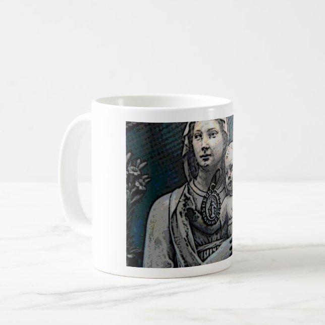 Caneca De Café Mãe do deus - Theotokos (Frente Esquerda)