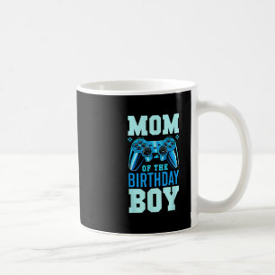 Caneca De Café Mãe Do Menino De Aniversário Correspondendo Ao Vid