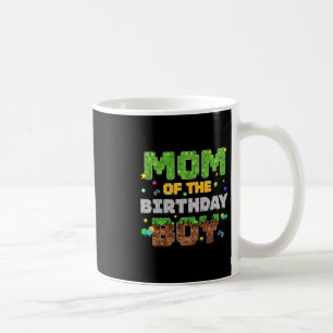 Caneca De Café Mãe Do Menino De Aniversário Pixel Gamer Festa Com