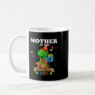 Caneca De Café Mãe do menino de aniversário TRex RAWR Dinossaur B