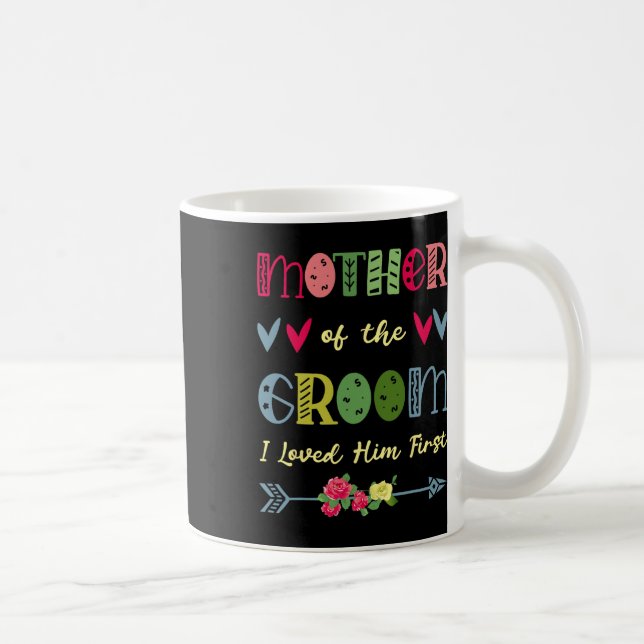 Caneca De Café Mãe Do Noivo Eu O Amava Primeiro Casamento Moth (Direita)