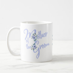 Caneca De Café Mãe do Noivo Floral Carta Festa de Casamento