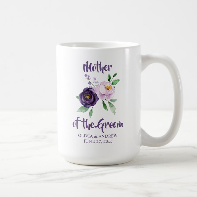 Caneca De Café Mãe do Palhaço de Lavanda Roxo (Direita)