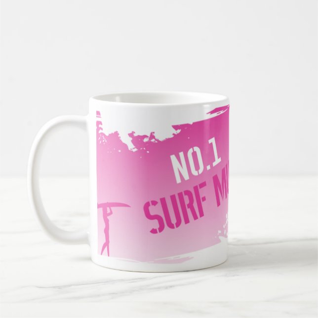 Caneca De Café Mãe do surf No.1 (Esquerda)