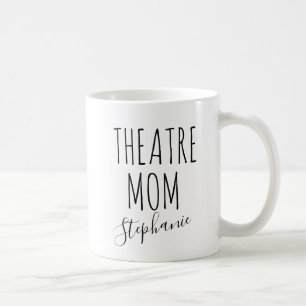 Caneca De Café Mãe do Teatro Nome Personalizado Diversão Palco do
