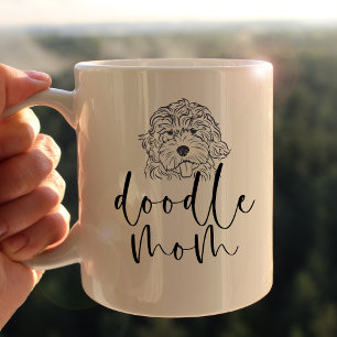 Caneca De Café Mãe Doodle