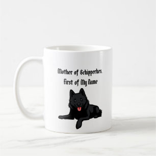 Caneca De Café Mãe dos Schipperkes, Primeira do Meu Nome