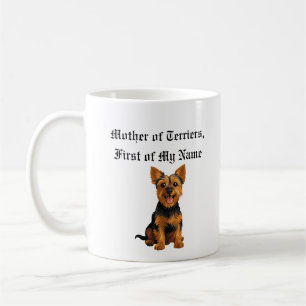 Caneca De Café Mãe dos Terriers, Primeiro do Meu Nome
