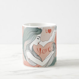 Caneca De Café mãe e bebê