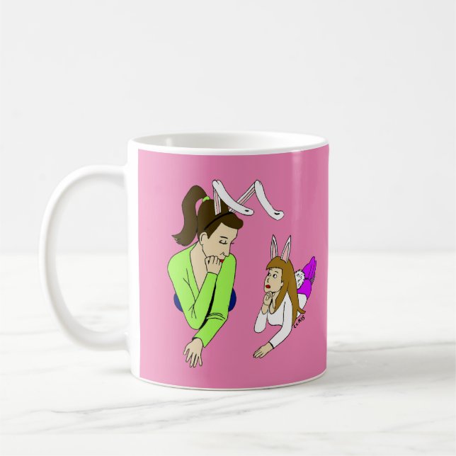 Caneca De Café mãe e filha bunnygirl (Esquerda)