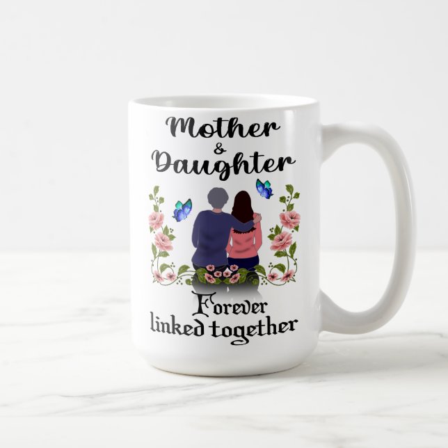 CANECA DE CAFÉ MÃE E FILHA PARA SEMPRE LIGADAS (Direita)