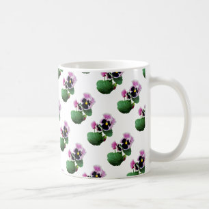 Caneca De Café Mãe e Filho Pansy