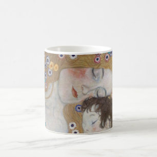 Caneca De Café Mãe e Filho por Gustav Klimt