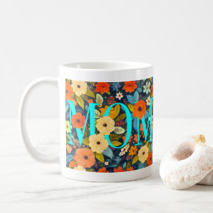Caneca De Café Mãe e Flores