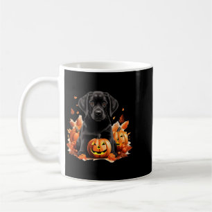 Caneca De Café Mãe e Pai de Cachorro Lab Preto Dia das Bruxas Out